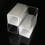 Custom Clear & Milky White Square Acrylic Tubes | Rectangular PMMA Profiles